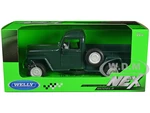 1947 Jeep Willys Pickup Truck Dark Green "NEX Models" Series 1/24 Diecast Model Car by Welly