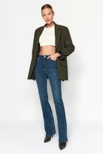 Trendyol Blue High Waist Flare Jeans