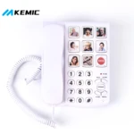 Phone for Picture Memory Keys | Dementia Alzheimers Telephones for Seniors | Amplified Telephones for Hearing Impaired Seniors