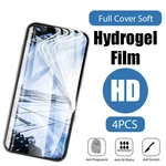 4PCS Full Hydrogel Film for iPhone 13 XS max XR X Tempered Glass for iPhone 12 11 Pro max 13 12 mini 11 Pro 6s 6 7 8 Plus Glass