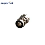 Superbat 10pcs 75 Ohm F Connector F Crimp Male RF Coaxial Connector for Cable RG6