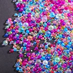 50g UV Resin Bubble Beads Droplet Multicolor Fillers Water Bead AB Miniature Inclusion for 3D Nail Art Pendant Decor