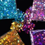 10g Holographic Maple Leaf Glitter Flakes Nail Sequins Paillette Iridescent Multicolor Sheet For DIY Epoxy Resin Art Crafts