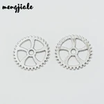 10pcs/lot Vintage Tibetan Silver 31mm Dia Charms gear Antique Making pendant fit DIY bracelet necklace