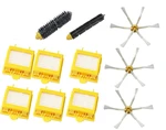 High Quality Bristle & Flexible Beater Brush & 6 Hepa Filter & 3 Side Brush kit for iRobot Roomba 700 Series 770 780 790