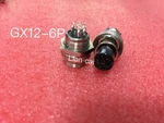 20pair Male & Female Diameter 12mm Wire Panel Connector GX12 6P GX12-6 M12 circular connector Socket Plug