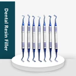 7Pcs/set Dental Resin Filler Spatula Titanium Plated Head Resin Filler Set Aesthetic Restoration Kit Dental Instrument