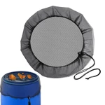 Water Barrel Screen Water Barrel Filter Black Soft Leaf Guard Rain Tank Mesh Cover With Drawstring For Yard Diameter 37.4in