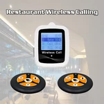 Restaurant Pager Wireless Calling System 1 Watch Receiver White Or Black+2 Four Keys Buttons Transmitter For Guest Service