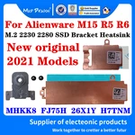 New MHKK8 FJ75H 26X1Y 026X1Y H7TNM For Dell Alienware m15 R5 M15 R6 Laptops M.2 NVME 2230 2280 SSD Bracket Storage Card Heatsink