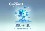 Genshin Impact - 980 + 110 Genesis Crystals Reidos Voucher