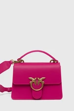 Kožená kabelka Pinko fialová farba, 100071.A0F1