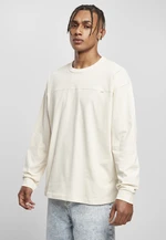 Biobavlna Krátký zakřivený oversized LS bílý písek