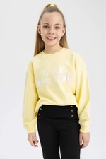 DEFACTO Girls Relax Fit Crew Neck Sweatshirt