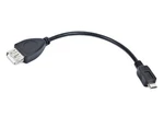 Kabel CABLEXPERT USB AF/micro BM, OTG, 15cm, pro tablety a smartphone