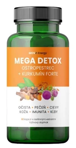 Movit Energy Mega Detox Ostropestrec + Kurkumín Forte 60 kapsúl