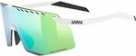 UVEX Pace Stage CV White Mat/Mirror Green Fahrradbrille