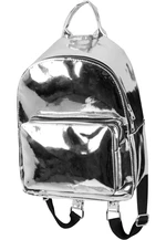 Midi Metallic Backpack Silver