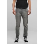 Strečové džínové kalhoty střední šedé barvy