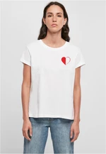 Bílé tričko Queen of Hearts