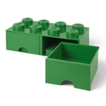 LEGO® Úložný box 8 So šuplíku 25 x 50 x 18 cm tmavozelená