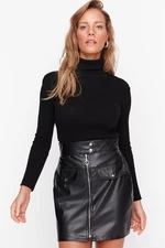 Női szoknya Trendyol Leather