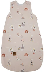 EKO Vak na spanie bavlnený MEDIUM My farm Powder Pink 50x75 cm 2,5 TOG