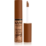 NYX Professional Makeup Butter Gloss Bling lesk na rty třpytivý odstín 04 Pay Me In Gold 8 ml