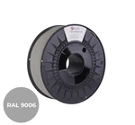 C-Tech 3DF-P-PETG1.75-9006 3D filament, PREMIUM LINE, PETG, bílý hliník, RAL9006, 1,75mm, 1kg