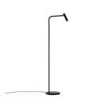 Czarna lampa stojąca SULION Alexia, wys. 148 cm