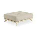 Podnóżek z beżowym obiciem Karup Design Senza Natural/Beige