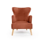 Ceglasty fotel typu uszak Noemye – Bonami Selection