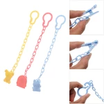1PC New Baby Infant Toddler Dummy Pacifier Spring Soother Nipple Clip Chain Holder Strap Soother Teether Strap Nipple Holder