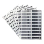 100PCS/Lot Asset label Pre-printed barcode 39 Label Matte Silver PET No duplicate numbering no fading Size 40X10mm 600dpi