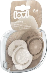 LOVI Silikonový dynamický dudlík HARMONY holka 18m+ 2 ks