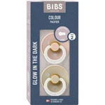 BIBS Colour Noční dudlíky z přírodního kaučuku - velikost 2, Blush/Vanilla 2 ks BIBS Colour Noční dudlíky z přírodního kaučuku - velikost 2, Blush/Vanilla 2 ks
