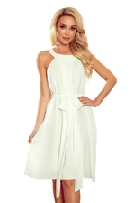 Chiffon dress with tie Numoco