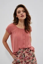 Smooth viscose blouse