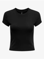 Černé dámské basic tričko ONLY Elina - Dámské