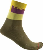 Castelli Blocco 15 Sock Defender Green L/XL Cyklo ponožky