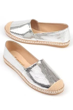 Capone Outfitters Women's Capone Silver Espadrilles