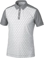 Galvin Green Mio Mens Breathable Short Sleeve Shirt Cool Grey/Sharkskin M Camiseta polo