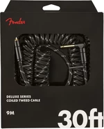 Fender Deluxe Coil Negro 9 m Recto - Acodado Cable de instrumento