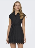 Černé dámské košilové šaty ONLY Lou - Dámské
