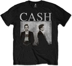 Johnny Cash Camiseta de manga corta Mug Shot Unisex Black S