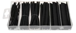 GEKO Smršťovací hadičky - bužírky, černé, délka 100 mm, různé rozměry, sada 100 kusů