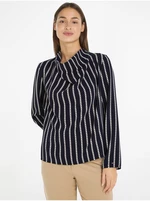 Navy blue women's striped blouse Tommy Hilfiger
