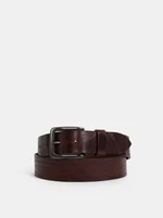 Dark Brown Leather Belt Jack & Jones Victor