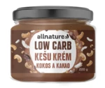 ALLNATURE Kešu krém low carb kokos a kakao 220 g