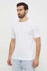 Tréningové tričko Calvin Klein Performance biela farba, jednofarebný